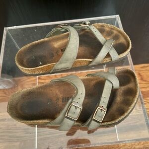 Birkenstock Taupe Double-Strap Sandals